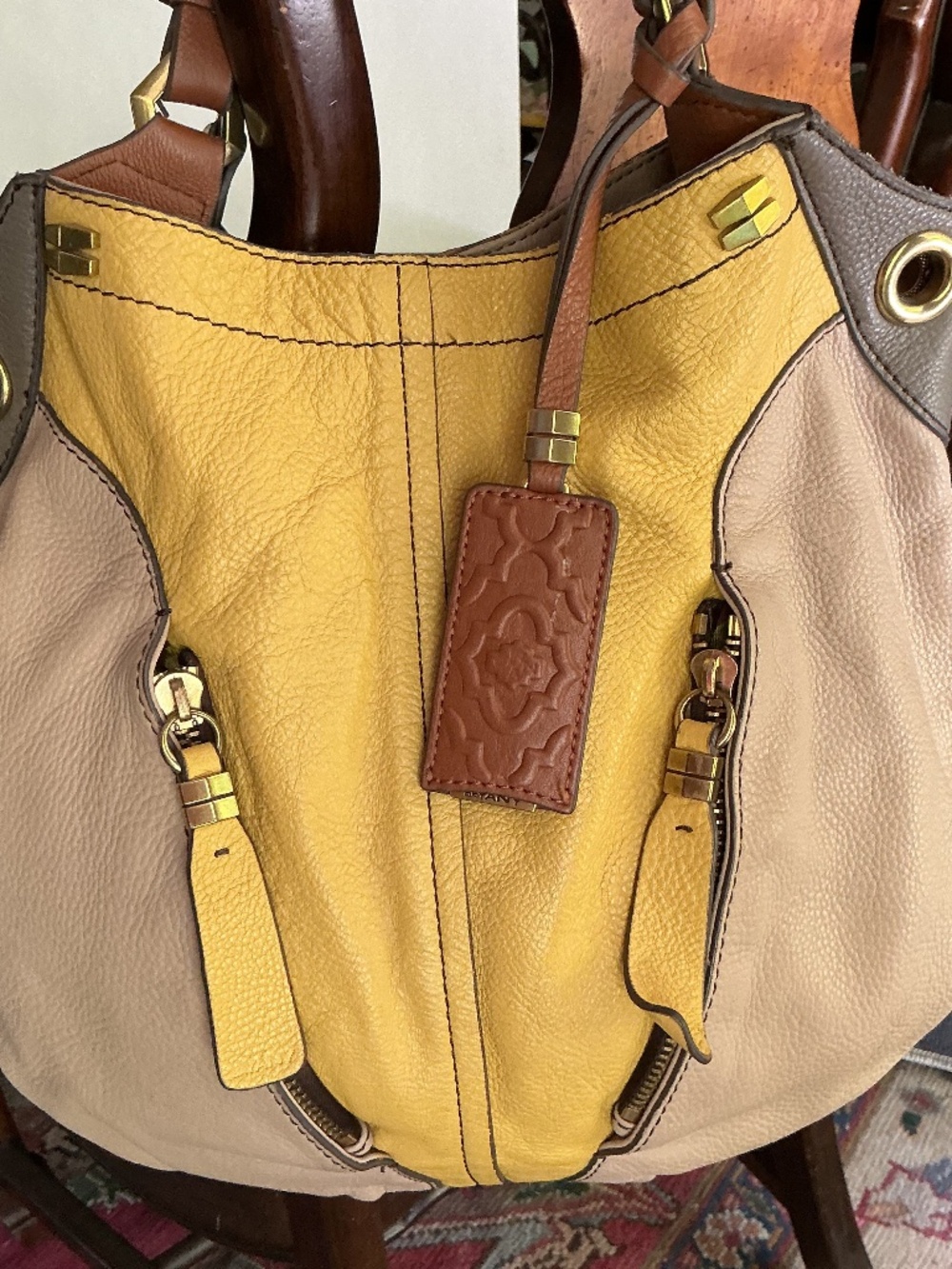 Oryany butter soft leather satchel